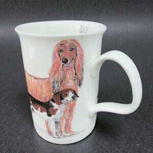 Roy Kirkham Dogs Galore Coffee Mug Afghanhound Dachshund Greyhound England 2005